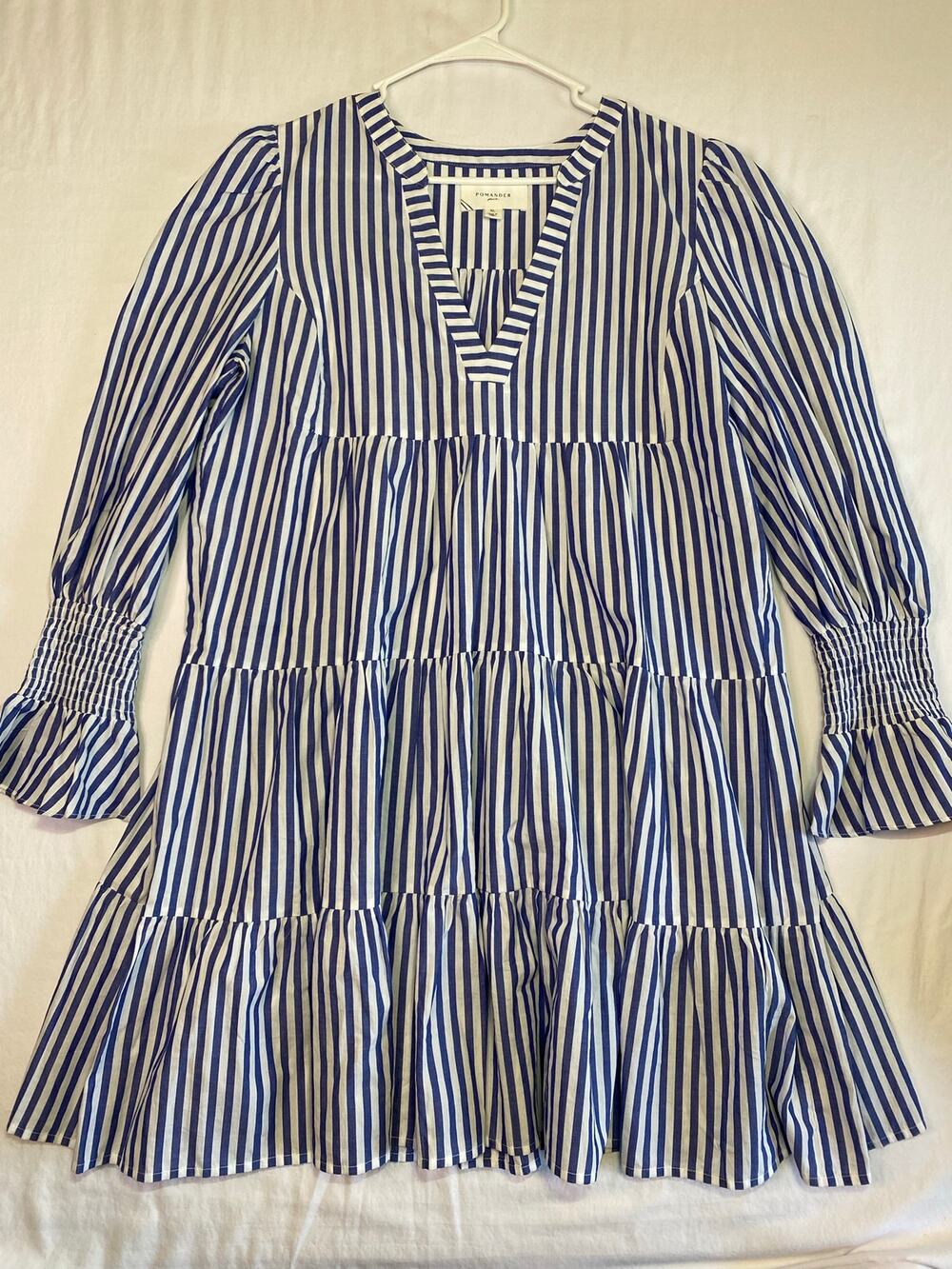 Pomander Place Tuckernuck XL Kenzo Mini Dress Blue White Stripe Nautical Preppy